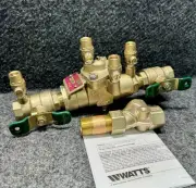 WATTS 009M2QTS-3/4" Reduced Pressure Zone Backflow Preventer with Strainer