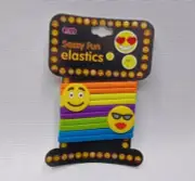 Sassy Fun Elastics 10 Pieces Hair Tie Ponytail Holders Emotions