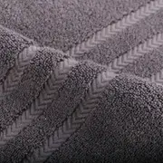 Pure Zone Bamboo Royalty Bath Sheet Cotton Fibres - Charcoal 90 x 150 cm