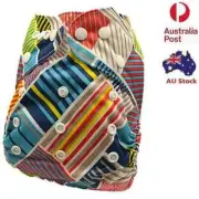 Print Modern Cloth Nappy Diaper MCN Washable Reusable Nappies Pocket nappy (D90)