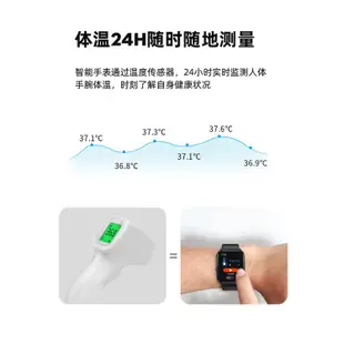 喜荷心電圖智慧手錶血壓心率監測儀血氧運動手環男電子檢測計量器高精度老年人健康女心臟醫療級華為手機通用代購現貨免運shou