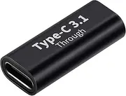 USB C Female-to-Female Adapter - Aluminum Alloy USB C Adapter, USB C Double Female Coupler | USB C Female Converter Plug with Fast Charging, Easy to Use Type-C to Type-C Adapter for Phone tra