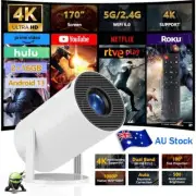 4K Mini 10000 Lumen Projector LED 1080P WiFi Bluetooth UHD Portable Home Theater