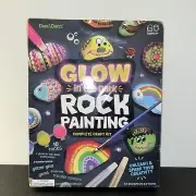 Dan & Darci Glow In The Dark Rock Painting Complete Craft Kit Factory Sealed