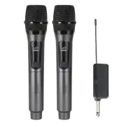 Microphone 2 Channels UHF Fixed Frequency Handheld Mic Micphone for Party5597