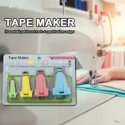4pcs Splicing Fabric Bias Tape Maker 4 Size 6mm 12mm 18mm 25mm Binding Tool
