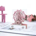 3D立體紙雕便籤便利貼唯美可愛畫風摩天輪便籤紙贈人禮品桌面擺件