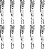 [SFFCA] EDC Hanging Clips 10 Pieces Set, Keychain Clip For Hanging Key, Knive, Flashlight In Pocket Or Compartment