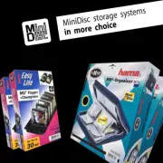 MiniDisc flipper storage rack (Hama) MD archiving organizer | audio media