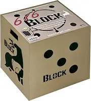 Field Logic Block 6-Sided Arrow Archery Target with Polyfusion Technology, Black, 18 x 18 x 16 (B56700)