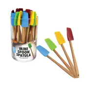 Appetito Silicone Mini Spoon Spatula - Set of 4