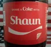 Share A Coke With Shaun 2018 Limited Edition Coca Cola Bottle