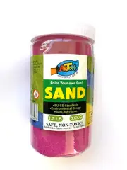 Magenta Colour Art Sand 600g Bottle Great for School & Home & Party Craft Sand