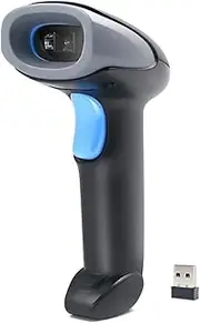 Daseeme Handheld Barcode Scanner 1D/2D/QR Code Scanner 2.4G & USB Wed Bar Code Reader Compatible with Windows Mac Li for Supermarket Retail Library Logistics Warehouse