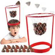 Poo Head Hoop Basketball Party Game Adjustable Basket Net