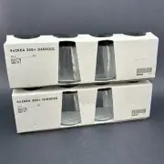 IKEA By 365+ IHARDIG New 2 X Packs Of 4 Glass Herb Spice Jars 5oz 8 Jars Total