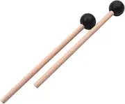 Drum Mallets Rubber,Wood Mallet Stick | Tongue Drum Mallets Percussion Sticks Hammer with Wooden Handle Music Instrument
