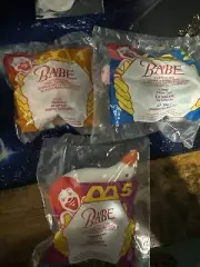 McDonalds 1995 Happy Meals Toys Lot of 3Plush Babe A little Pig Goes A Long Way