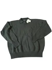 NEW NWT MENS Polo Ralph Lauren Sweater Lambswool rugby Sweatshirt Vintage XL OG