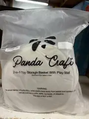 Panda Craft Toy Storage Basket with Play Mat