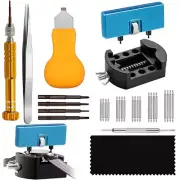 31PCS Watch Repair Kit Watchmaker Back Case Remover Opener Link Pin Spring Bar