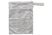 Nestling: Double Pocket Wet Bag - Grey Stripe