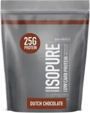 New Low Carb Protein Powder, 100% Whey Protein Isolate, Flavor: Dutch Chocolate