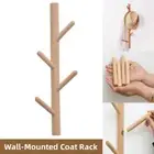 Wooden Wall Coat Rack with Hooks Entryway Shelf Organizer for Clothes Storage AU