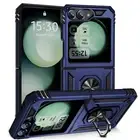 For Samsung Galaxy Z Flip6 Flip5 Flip4 Flip3 Rugged Case with Ring Kickstand