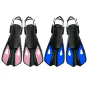 DEDEPU Adjustable Adult Swimming Fins Scuba Snorkeling Diving Short Flippers