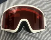 Oakley OO7121-22 Targetline Medium Prizm Rose Snow With Matte White Strap New