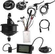 [POENVFPO] 48V 250W E-Bike Rear Drive Flywheel Motor Kit, Stainless Steel & Alloy & Plastic, with Controller S900 Meter Shifter Assist Sensor Brake Handle, 5 Size (for 20in Rim Spokes)