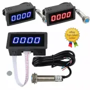 DC 8-24V High Precision Digital LED Motor Speed Tachometer Anti-jamming Hall