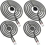 [Ausale] 4pcs MP22YA Electric Range Burner Element Unit Set,Replacement for Ken-More、Whirlpool、May-tag、Hardwick、Norge Ranges/Stoves, Package Include 2 pcs MP15YA 6" and 2 pcs MP21YA 8"