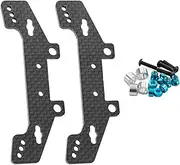Black RC Car Racing Front Rear Shock Tower for Tamiya TT-02RR TT-02D TT02 TT-02R Hop Up RC Car Upgrade Parts, 2Pcs