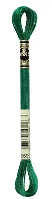 DMC Light Effects Floss, metallic, cross stitch #E699 - Green Emerald