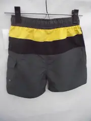 BNWT Boys Sz 8 Smart Grey & Panels Urban Supply Elastic Waist Swim Board Shorts