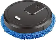 Fully Automatic Sweeping Mopping Robot, Intelligent Sweeping Robot Vacuum Cleaner, Dry and Wet Sweeping Robot 2 in 1 Vacuuming Sweeping and Mopping, Smart Mobile Humidifier(Black)