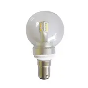 Fancy Round LED Globe SBC 4W 240V Clear Glass 3000K - FR4