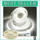 32.8ft Dimmable COB LED Strip Light - 6000K Daylight White with Remote Control