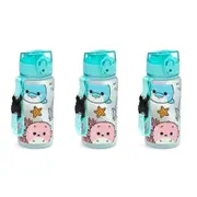 3x Adoramals Sealife 350ml/18cm Water Bottle Kids/Children Drink Container Teal