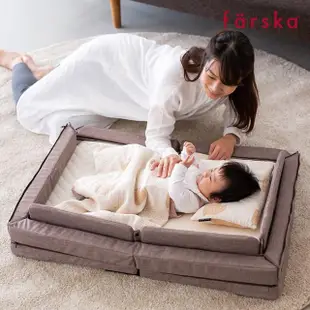 【Farska】透氣好眠可攜式床墊13件組 升級版(嬰兒床墊/摺疊嬰兒床墊/睡眠床墊/遊戲墊/兒童座墊/保潔墊)