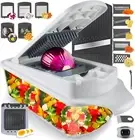 Vegetable Chopper Slicer Onion Dicer, Multi 22-In-1 Veggie Mandoline Food Cutter