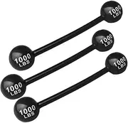 Yardwe 3pcs Inflatable Dumbbell Props Sports Barbell Shock-proof Racket Storage Rack Football Ladder Pad Toilet Seat Barbell for Tinsel Decoration Trick Decor Balloon Black Pvc