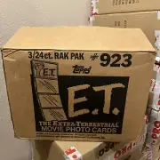 1982 Topps E.T. Rack Case 3-Box Case 72 Packs case opened Rare!