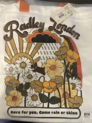 Radley London canvas tote bag Rain or Shine NEW