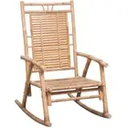 Rocking Chair With Cushion Bamboo fabric,polyester Chairs