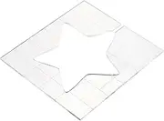 EXCEART Quilting Template Clear Acrylic Star Shaped Sewing Stencil Reusable Quilting Template Rulers for DIY Embroidery Patchwork