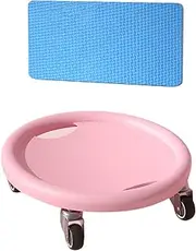 Abdominal Exercise Roller Slider Workout Equipment Versatile for Home Office Portable 35x9.5cm Abdominal Board with Knee Pad