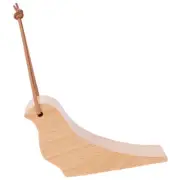 Security Non-Skid Floor Decorative Doorstop Rustic Wooden Bird Door Stop